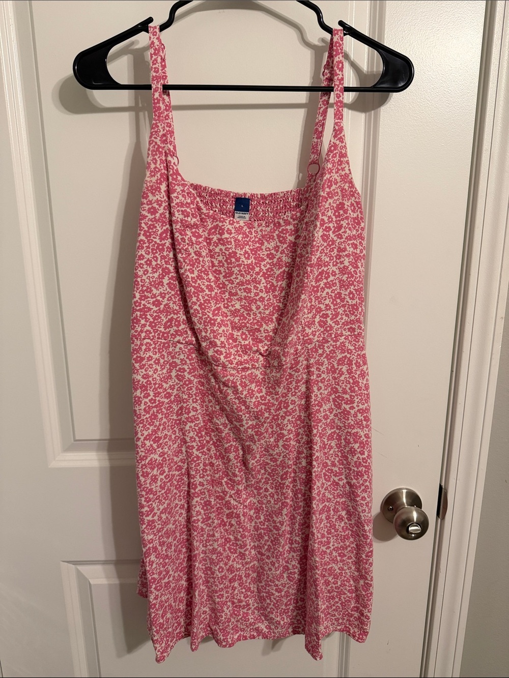 Floral Pink Slip Mini Dress with Adjustable Straps